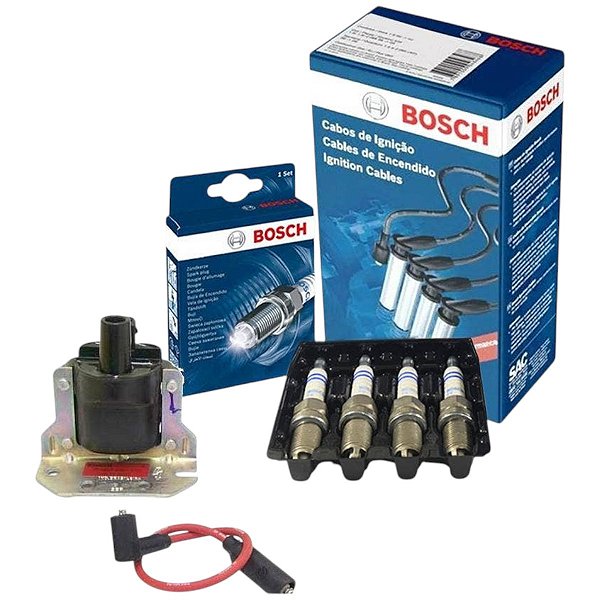 Kit Vela Cabo Bobina Versailles 2.0 8v Ap2000 96 Alc Bosch