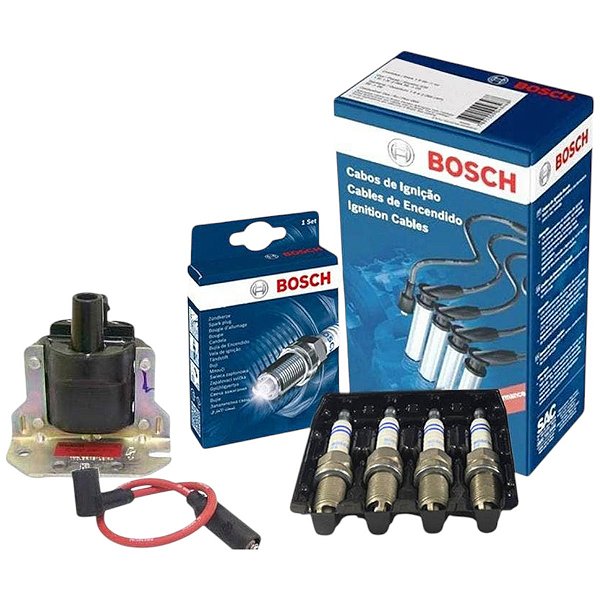 Kit Vela Cabo Bobina Gol G2 1.6 8v 541ap 1996 Gaso Bosch