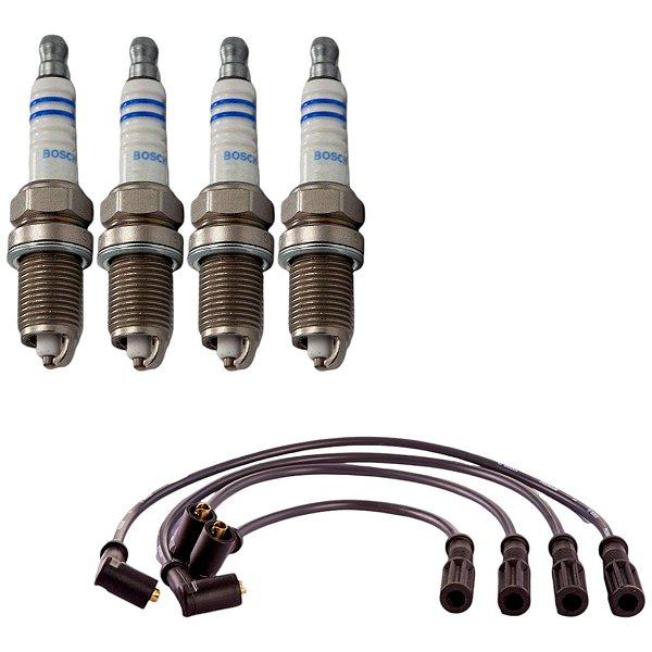 Kit Cabo E Vela Strada G1 1.3 8v Fire Gas 04 Gasolina Bosch