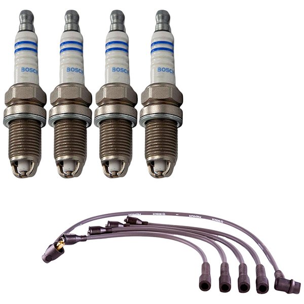 Kit Jogo Cabo+velas Original Bosch Clio 1.6 8v K7m Gas 96-99