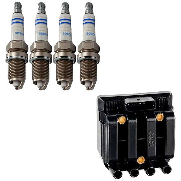 Kit Velas Ignição Gol G2 2.0 8v Ap 94-99 Gas Bosch