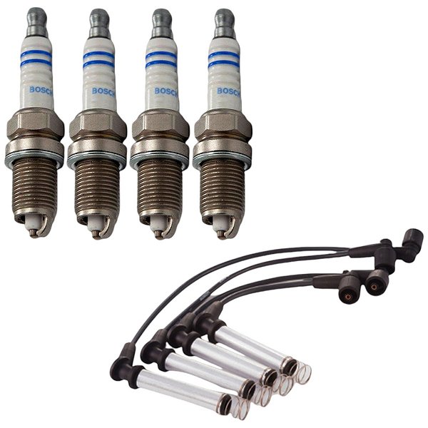 Kit Velas Ignição Doblo 1.8 8v Powertrain 03-06 Gas Bosch