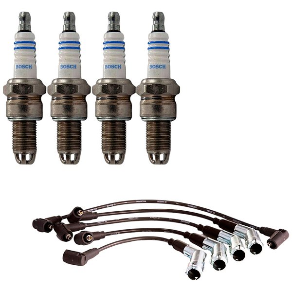 Kit Cabo E Vela Golf 1.8 8v Acc 1998 1999 Gasolina Bosch