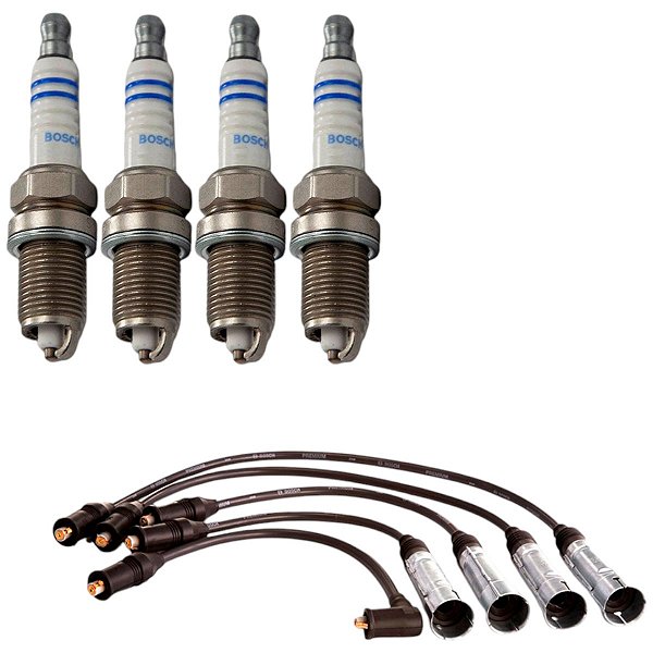 Kit Cabo E Vela Uno G1 1.5 8v  1991 1992 1993 Gasolina Bosch