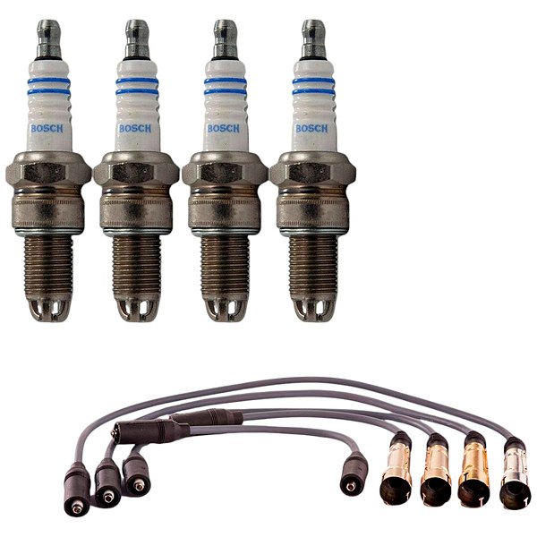 Kit Cabo E Vela Saveiro 1.6 8v Ap 1996 1997 Gasolina Bosch