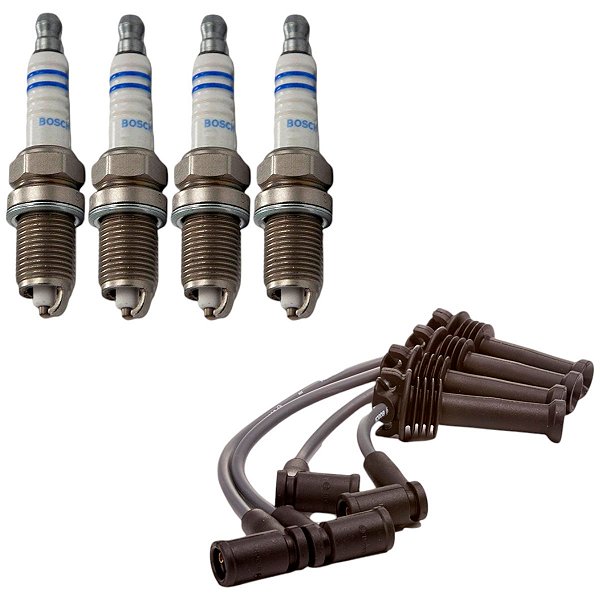 Kit Cabo E Vela New Fiesta 1.6 16v Sigma 2010 Flex Bosch