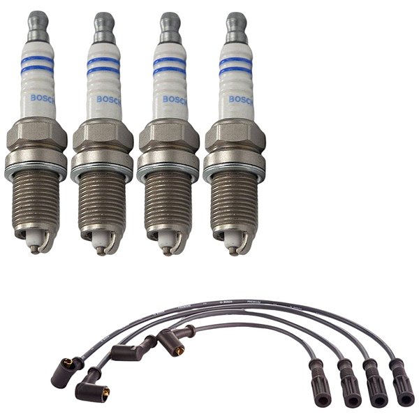 Kit Cabo Vela Fiat Siena G4 1.4 8v Fire 12-17 Flex Bosch