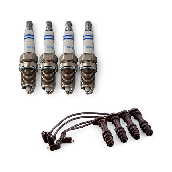 Kit Cabo E Vela Siena G1 1.6 16v Fiasa 00 Gasolina Bosch