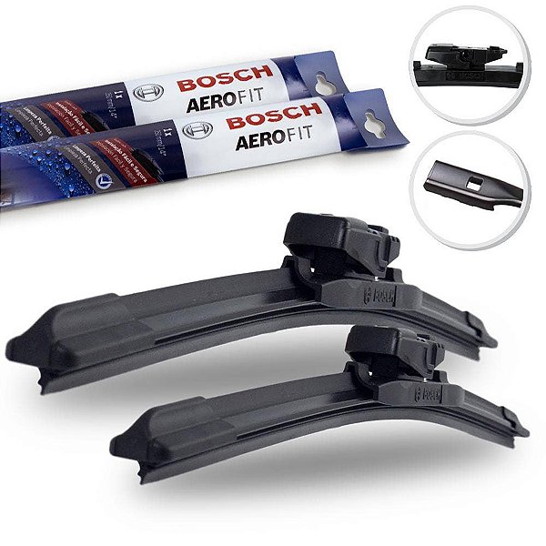 Kit Limpador Parabrisa Dianteira Space Fox G2 14-17 Bosch