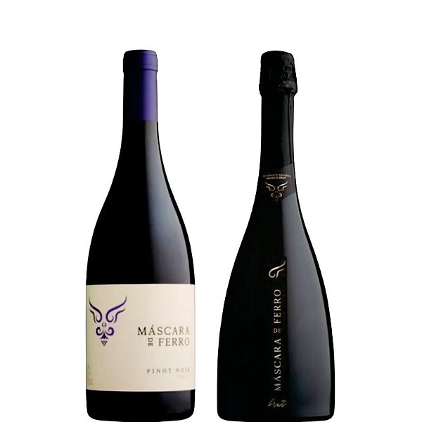 Vinho Mascara De Ferro Pinot Noir Tinto + Espumante  Mascara De Ferro Brut