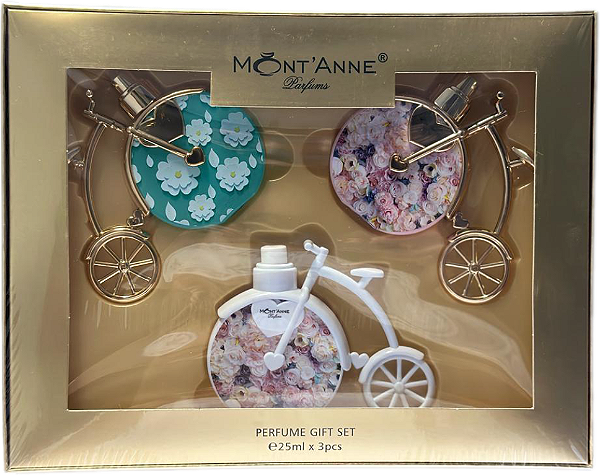 Mont´Anne Coffret Beauty Flower + With Love + Wite Glamour 3x25ml Feminino