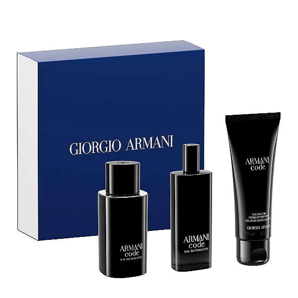 Giorgio Armani Coffret Armani Code Edt 75ml + Gel Douche + Travel 15ml Masculino