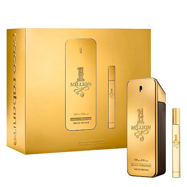 Paco Rabanne Coffret 1 Million Edt 100ml + Travel Size 10ml Masculino