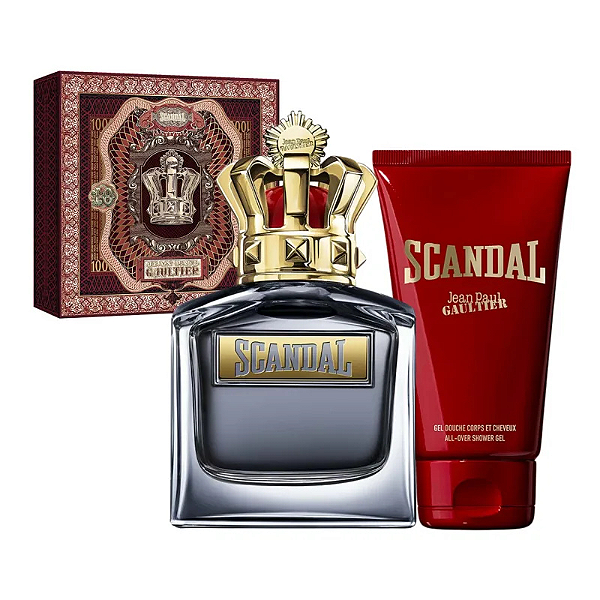 Jean Paul Gaultier Coffret Scandal Pour Homme Edt 100ml + Gel de Banho 75ml - Masculino