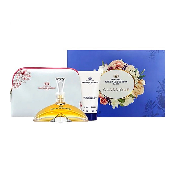 Marina de Bourbon Coffret Classique Edp 100ml + Necessarie + Body Lotion Feminino