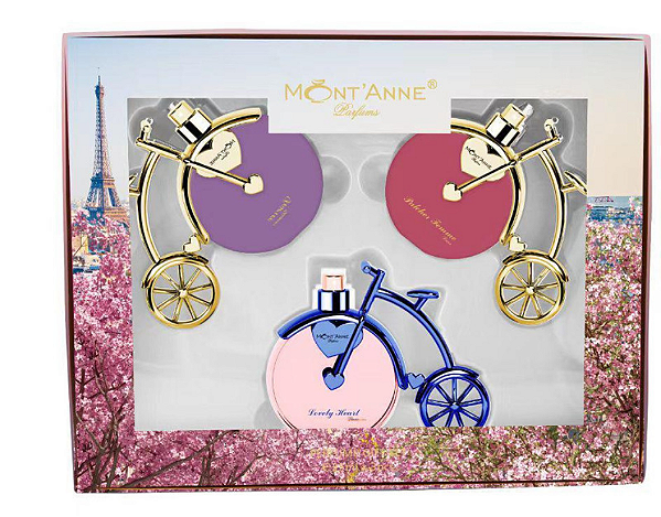 Mont´Anne Coffret Deserve + Pulcher Femme + Lovely Heart 3x25ml Feminino
