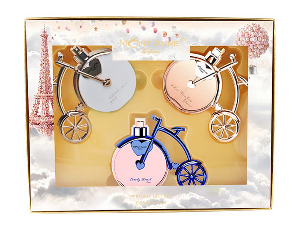 Mont´Anne Coffret I Love Luxet + I Love Glamour + Lovely Heart Luxe 3x25ml Feminino