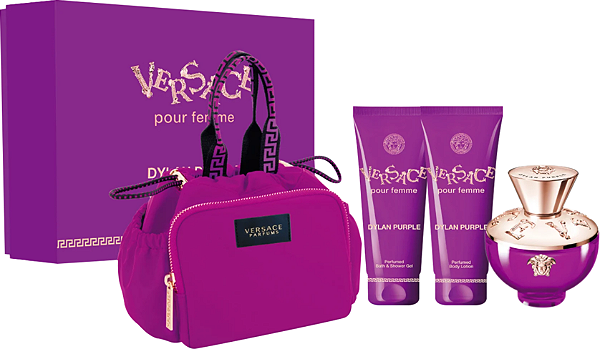 Versace Coffret Dylan Purple Pour Femme Edp 100ml + Bolsa + Body Lotion 100ml + Shower Gel 100ml Feminino