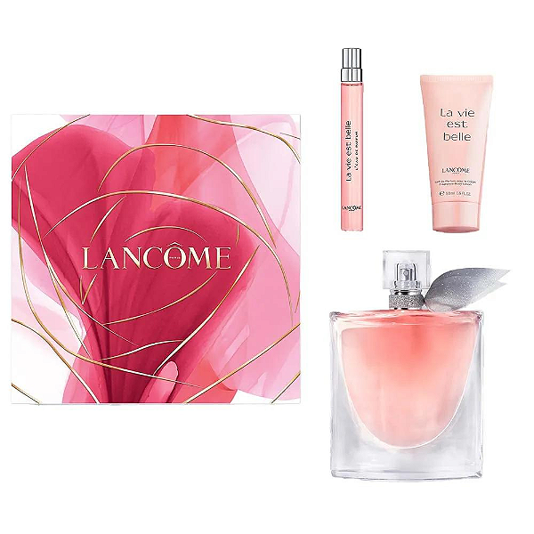 Lancôme Coffret La Vie Est Belle Edp 100ml + Creme Corporal 50ml + Miniatura Edp 10ml Feminino