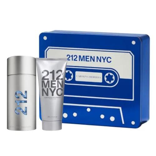 Carolina Herrera Coffret 212 Men Nyc 100ml Edt + Gel de Banho 100ml Masculino