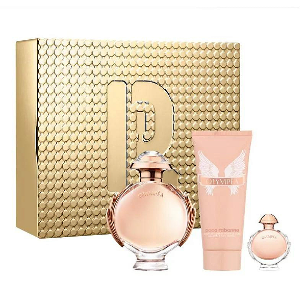 Paco Rabanne Coffret Olympéa Edp 80ml + Hidratante Corporal 100ml + Miniatura 6ml Feminino