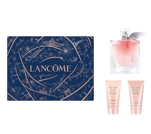 Lancôme Coffret La Vie Est Belle Edp 50ml + Creme Corporal 50ml + Gel de Banho 50ml Feminino