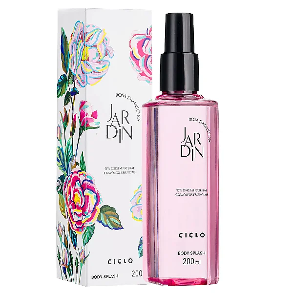 Body Splash Jardin Rosa Damascena 200ml - Feminino