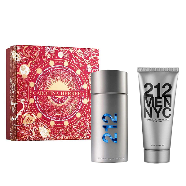 Carolina Herrera Coffret 212 Men Nyc Edt 100ml + Loção Gel Pós Barba 100ml - Masculino