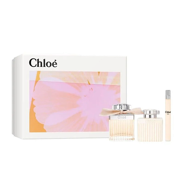 Chloé Coffret Signature Edp 100ml + Loção Corporal 100ml +Travel Size 10ml - Feminino