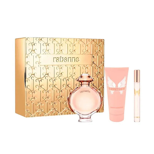Paco Rabanne Coffret Olympéa Edp 80ml + Loção Hidratante 100ml + Travel Size 10ml - Feminino