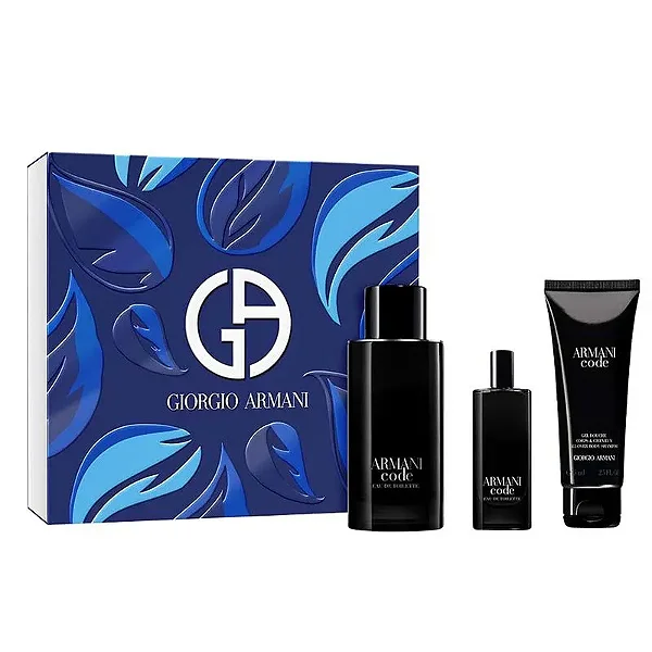 Giorgio Armani Coffret Armani Code Edt 125ml + Miniatura de 15ml + Gel De Banho 75ml - Masculino