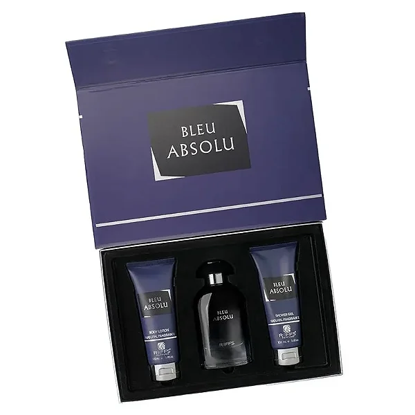 Riiffs Coffret Bleu Absolu Edp 100ml + Gel de Banho 100ml + Loção Corporal 100ml - Masculino