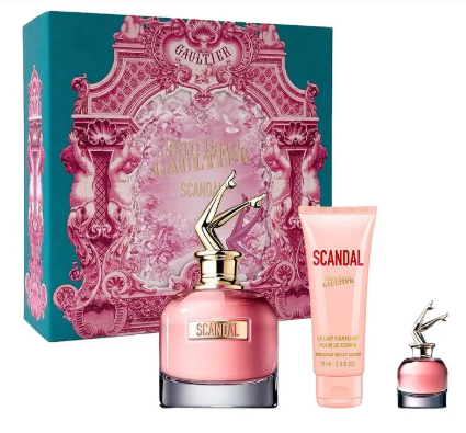Jean Paul Gaultier Coffret Scandal Edp 80ml + Loção Corporal 75ml + Miniatura 6ml - Feminino
