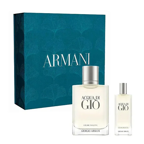 Giorgio Armani Coffret Acqua Di Gió Edt 100ml + Travel Size 15ml - Masculino