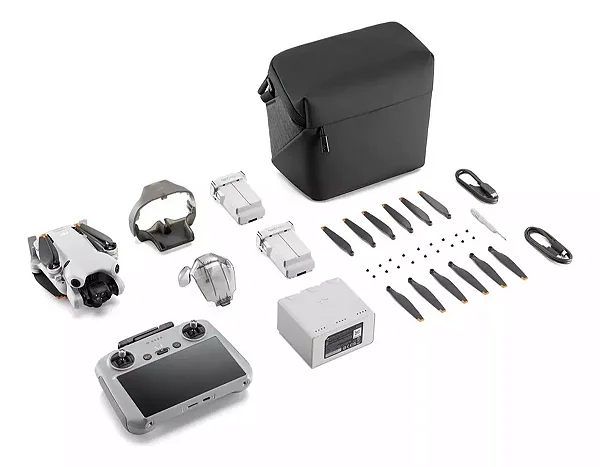 Drone DJI Mini 4 PRO com controle com tela DJI RC 2 Combo Fly More