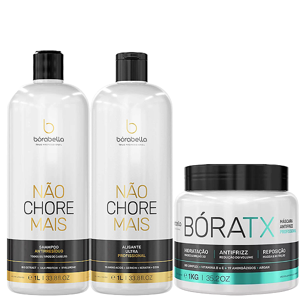Kit Progressiva Não Chore Mais 1l + Boratx 1Kg Borabella