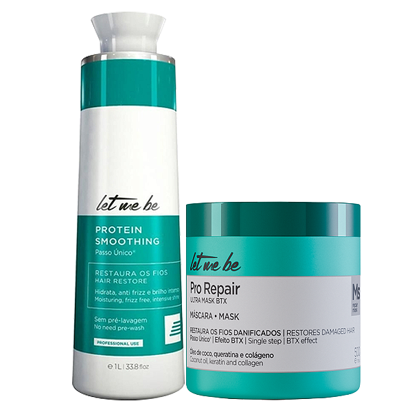 Progressiva Protein Smoothing 1l Passo Único + Pro Repair 500g Let Me Be