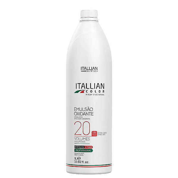 Emulsão Oxidante Água Oxigenada 20 Volumes 1L Itallian Color