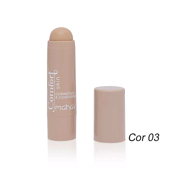 Corretivo e Contorno Stick Comfort Skin Cor 03 Mahav