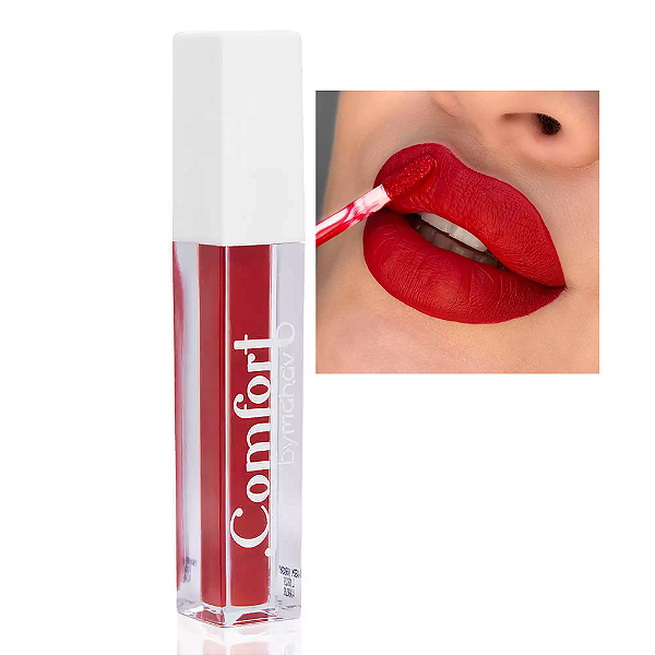 Batom Líquido Matte Comfort Cor Vermelho Arrasany Mahav