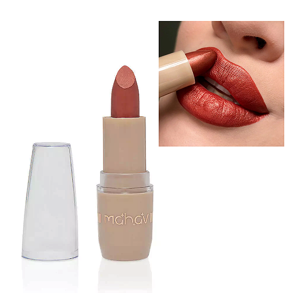 Batom Bala Cintilante Dia a Dia Cor Bronze Shine Mahav