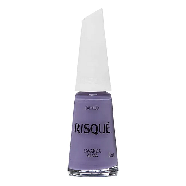 Esmalte Coleção Essencial Cor Roxo Cremoso Lavanda Alma 8ml Risque