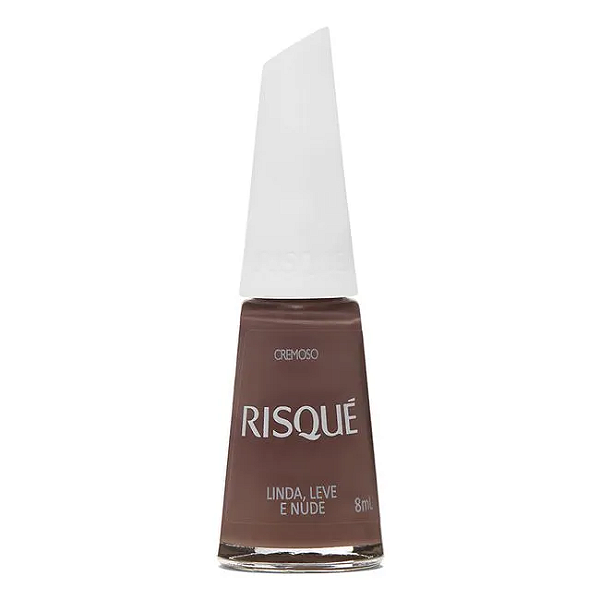 Esmalte Coleção Essencial Cor Cremoso Linda, Leve e Nude 8ml Risque