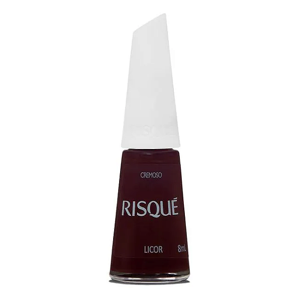 Esmalte Coleção Essencial Cor Vermelho Cremoso Licor 8ml Risque