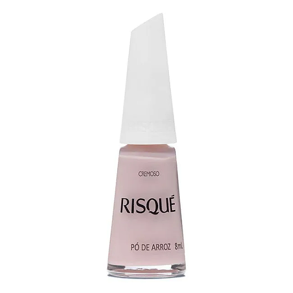 Esmalte Coleção Essencial Cor Nude Cremoso Pó De Arroz 8ml Risque