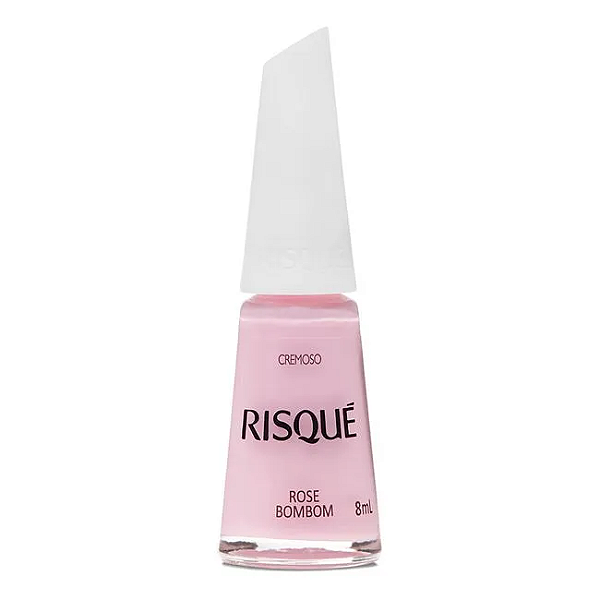 Esmalte Coleção Essencial Cor Rosa Cremoso Rosé Bombom 8ml Risque