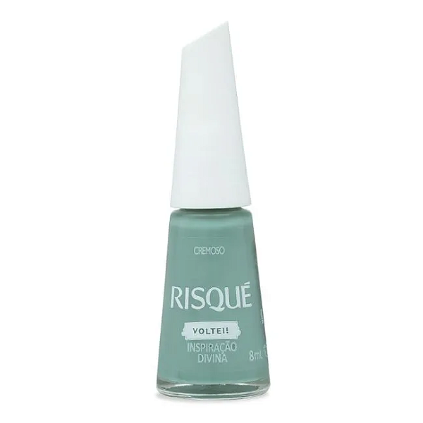 Esmalte Coleção Essencial Cor Verde Inspiração Divina Cremoso 8ml Risque