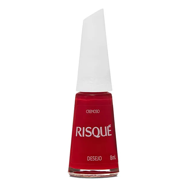 Esmalte Coleção Essencial Cor Vermelho Cremoso Desejo 8ml Risque