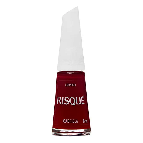 Esmalte Coleção Essencial Cor Vermelho Cremoso Gabriela 8ml Risque