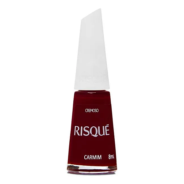 Esmalte Coleção Essencial Cor Vermelho Carmim Cremoso 8ml Risque